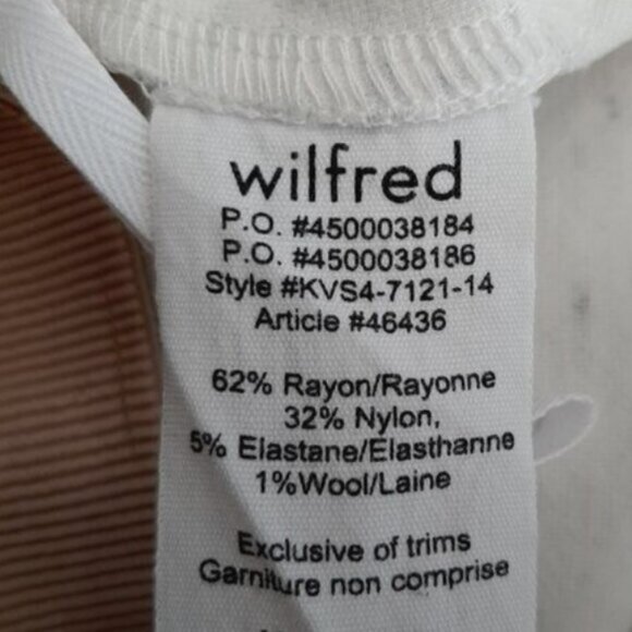 WILFRED / Aritzia Exposed Zip Slit Ponte Pencil Fitted Mini Skirt Marled Grey 6 - Picture 13 of 13